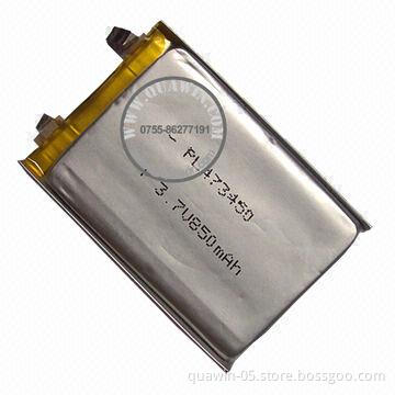 3.7V 850mAh Li-polymer Battery